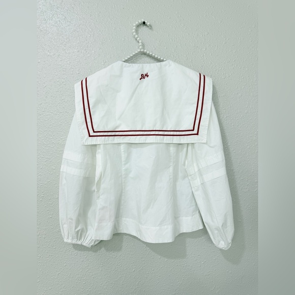 SoldπππDamson Madder Elise Cotton Shirt Blouse Sislze S-M - Picture 5 of 9